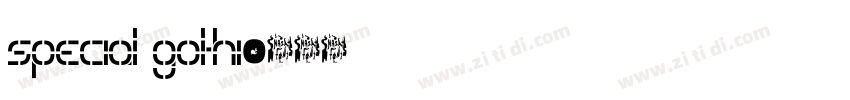 Special Gothi字体转换
